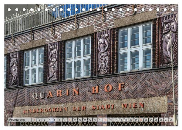 Produktbild: Baukunst des Roten Wien (Tischkalender 2026 DIN A5 quer), CALVENDO Monatskalender