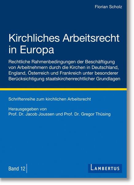 Produktbild: Kirchliches Arbeitsrecht in Europa
