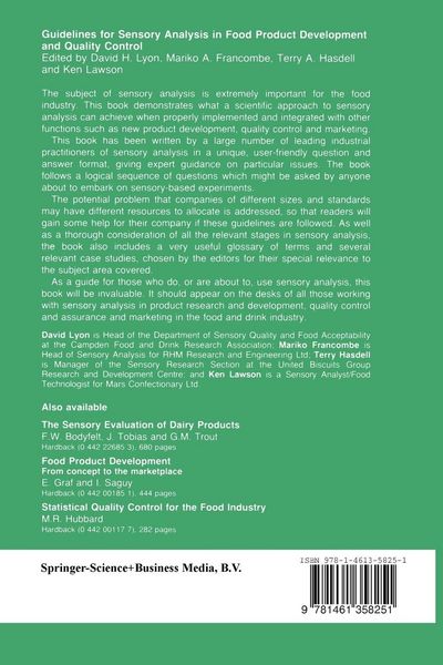 Produktbild: Guidelines for Sensory Analysis in Food Product Development and Quality Control