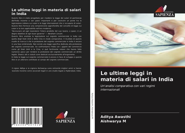 Produktbild: Le ultime leggi in materia di salari in India