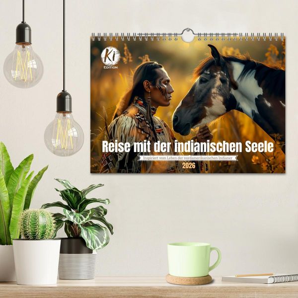 Produktbild: Reise mit der indianischen Seele (Wandkalender 2026 DIN A4 quer), CALVENDO Monatskalender