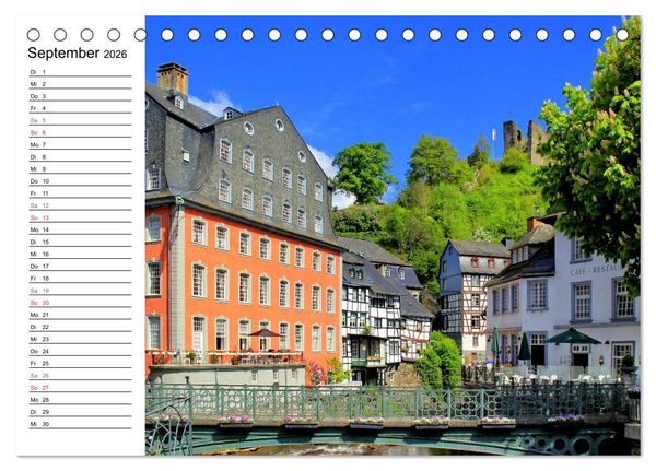 Produktbild: Die sch&ouml;nsten Orte der Eifel (Tischkalender 2026 DIN A5 quer), CALVENDO Monatskalender