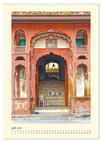 Produktbild: INDE pays aux couleurs &eacute;blouissantes (Calendrier mural 2026 DIN A2 horizontal) calendrier de bureau