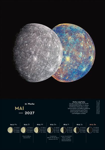 Produktbild: KOSMOS Himmelsjahr Wochen-Kulturkalender 2027 - Der Wandkalender f&uuml;r jede Woche