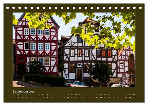 Produktbild: Fachwerk in Nordhessen (Tischkalender 2026 DIN A5 quer), CALVENDO Monatskalender