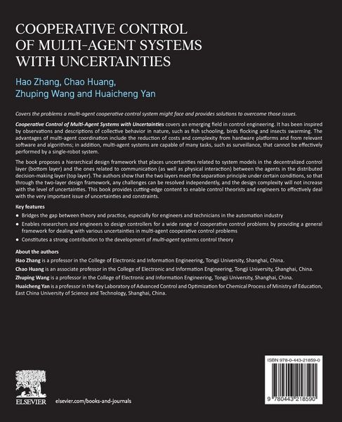 Produktbild: Cooperative Control of Multi-Agent Systems with Uncertainties