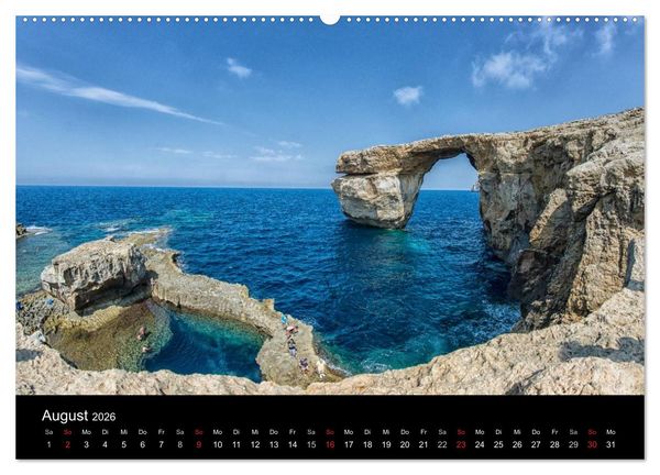 Produktbild: Malta & Gozo (hochwertiger Premium Wandkalender 2026 DIN A2 quer), Kunstdruck in Hochglanz