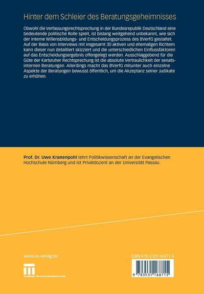 Produktbild: Hinter dem Schleier des Beratungsgeheimnisses