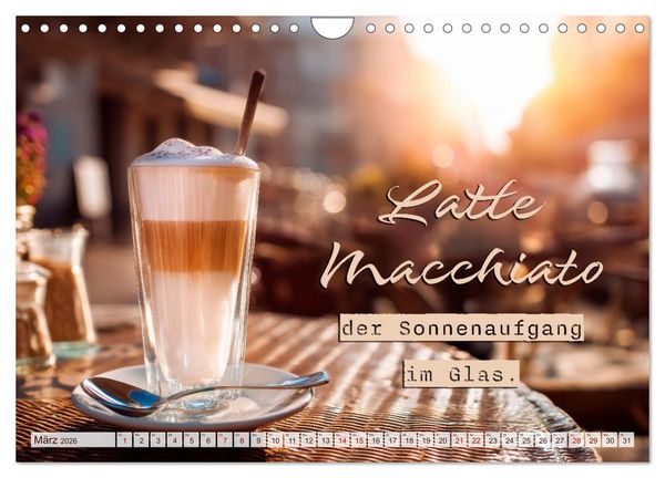 Produktbild: Kaffeemagie - Ein Jahr voller Genussmomente (Wandkalender 2026 DIN A4 quer), CALVENDO Monatskalender