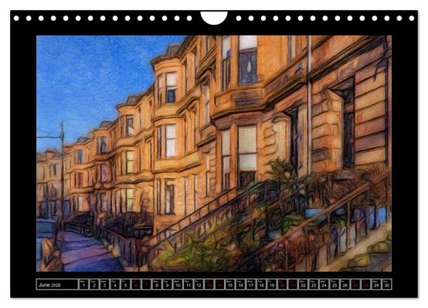 Produktbild: Glasgow (Wall Calendar 2026 DIN A4 landscape), CALVENDO 12 Month Wall Calendar
