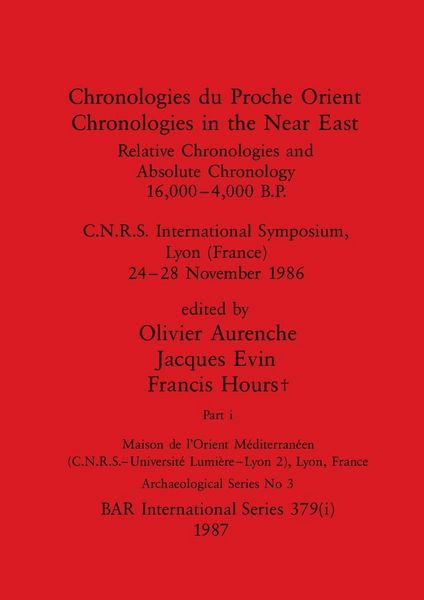 Produktbild: Chronologies du Proche Orient / Chronologies in the Near East, Part i