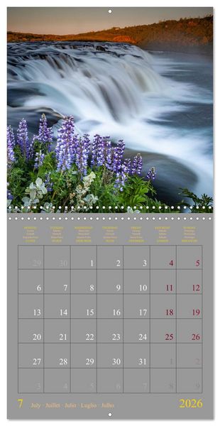 Produktbild: Iceland - the land of ice and fire (Wall Calendar 2026 12 &times; 12 Inch) CALVENDO 12 Month Wall Calendar