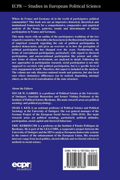 Produktbild: Political Participation in France and Germany