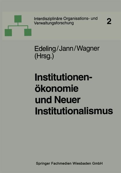 Produktbild: Institutionen&ouml;konomie und Neuer Institutionalismus