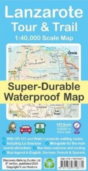 Produktbild: Lanzarote Tour & Trail Map