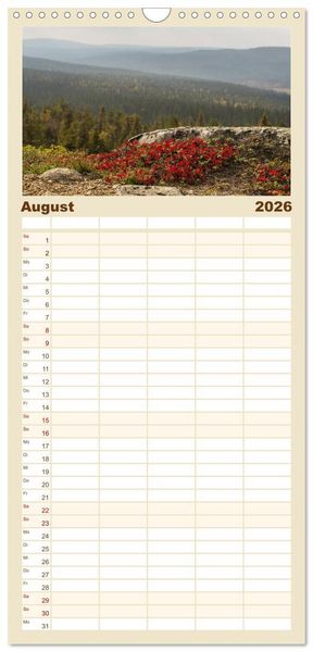 Produktbild: Familienplaner 2026 - Heimat der Samen mit 5 Spalten (Wandkalender, 21 x 45 cm) CALVENDO