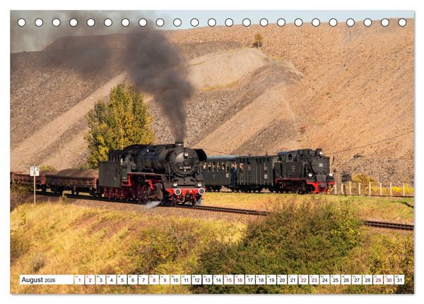 Produktbild: Mansfelder Bergwerksbahn (Tischkalender 2026 DIN A5 quer), CALVENDO Monatskalender