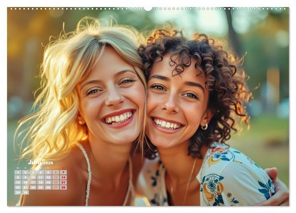 Produktbild: Gl&uuml;ckliche Momente des Lebens (Wandkalender 2026 DIN A2 quer), CALVENDO Monatskalender