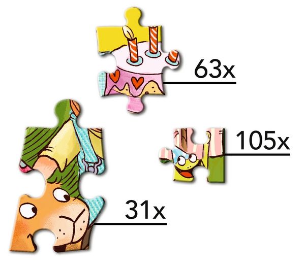 Produktbild: Sieben kleine Hasen. Unser Familien-Puzzle 199 Teile