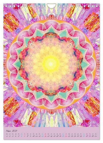 Produktbild: FLORALE MANDALAS (Wandkalender 2027 DIN A4 hoch), CALVENDO Monatskalender