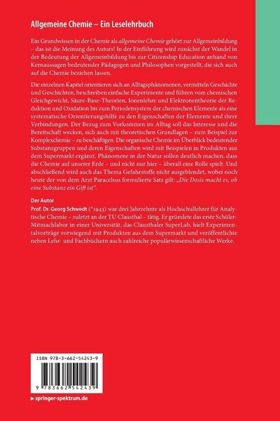 Produktbild: Allgemeine Chemie - ein Leselehrbuch