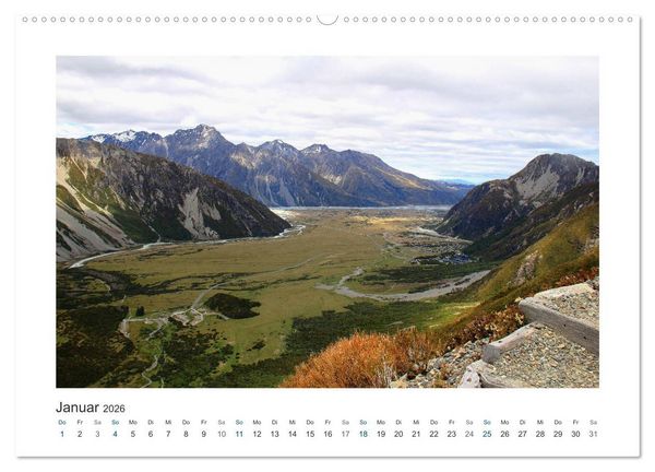 Produktbild: Neuseeland - unterwegs im Land der Kiwis (Wandkalender 2026 DIN A2 quer), CALVENDO Monatskalender