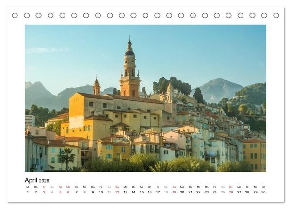 Produktbild: Cote d'Azur - Im Licht der blauen K&uuml;ste (Tischkalender 2026 DIN A5 quer), CALVENDO Monatskalender