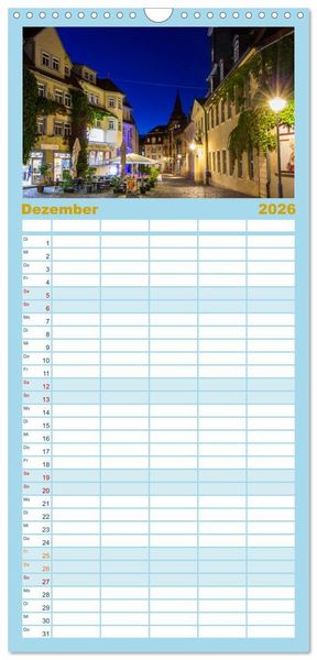 Produktbild: Familienplaner 2026 - Residenzstadt Gotha - Reise durch das sch&ouml;ne Th&uuml;ringen mit 5 Spalten (Wandkalender, 21 x 45 cm) CALVENDO