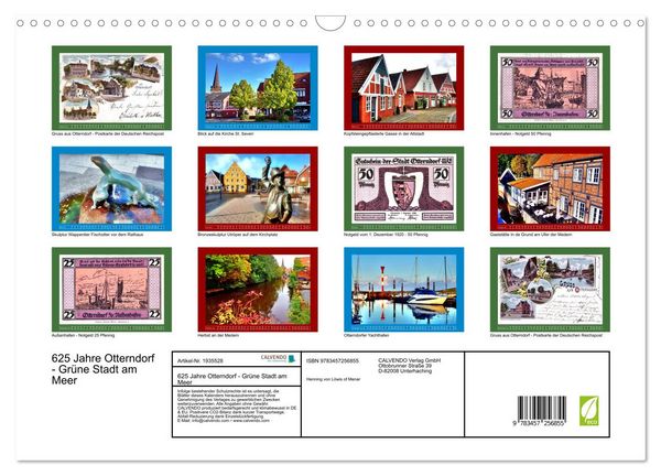 Produktbild: 625 Jahre Otterndorf - Gr&uuml;ne Stadt am Meer (Wandkalender 2026 DIN A3 quer), CALVENDO Monatskalender