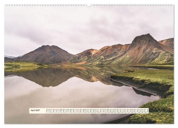 Produktbild: Island. Ein Jahr am Rand der Welt (hochwertiger Premium Wandkalender 2027 DIN A2 quer), Kunstdruck in Hochglanz