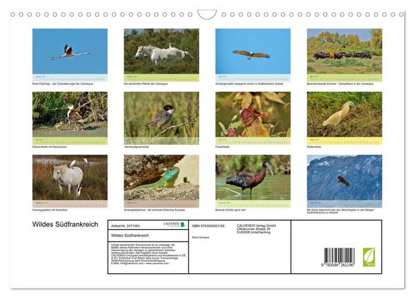 Produktbild: Wildes S&uuml;dfrankreich (Wandkalender 2027 DIN A3 quer), CALVENDO Monatskalender