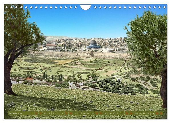 Produktbild: Heiliges Land um das Jahr 1900 - Fotos neu restauriert und koloriert (Wandkalender 2027 DIN A4 quer), CALVENDO Monatskalender