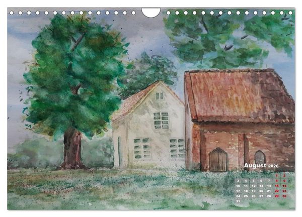 Produktbild: Landschaften in Acryl & Aquarell (Wandkalender 2026 DIN A4 quer), CALVENDO Monatskalender