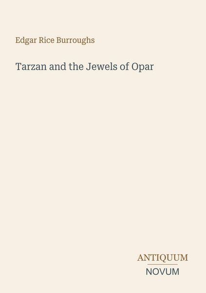 Produktbild: Tarzan and the Jewels of Opar