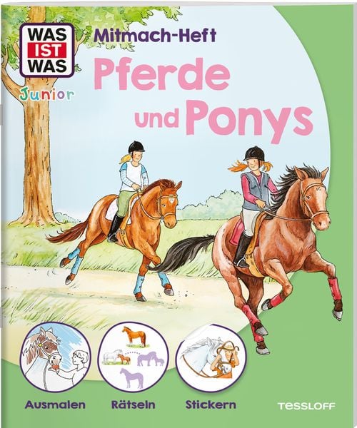 Produktbild: WAS IST WAS Junior Mitmach-Heft Pferde & Ponys