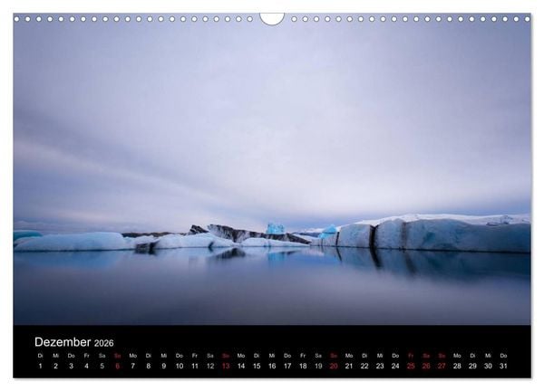 Produktbild: Island - Wundervolle Landschaften (Wandkalender 2026 DIN A3 quer), CALVENDO Monatskalender