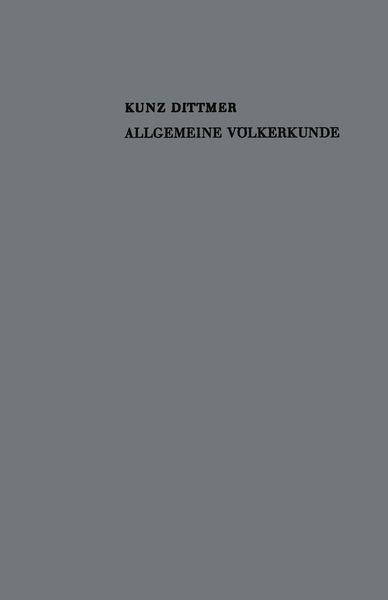 Produktbild: Allgemeine V&ouml;lkerkunde