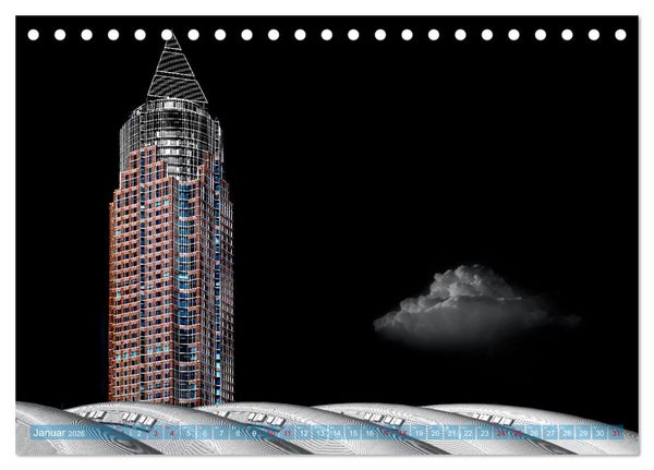 Produktbild: MAINHATTEN architektur kunst (Tischkalender 2026 DIN A5 quer), CALVENDO Monatskalender