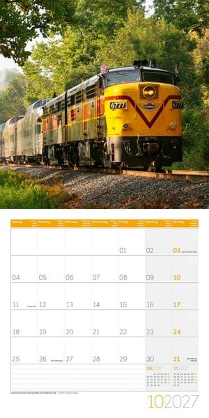 Produktbild: Lokomotiven Kalender 2027 - 30x30 - Art12