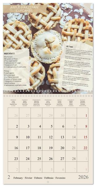 Produktbild: vegan indulgences - one plant-based recipe for each month (Wall Calendar 2026 12 &times; 12 Inch) CALVENDO 12 Month Wall Calendar