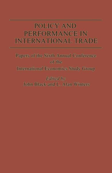 Produktbild: Policy and Performance in International Trade