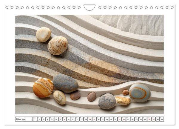 Produktbild: Augenmeditation im Zen Garten (Wandkalender 2026 DIN A4 quer), CALVENDO Monatskalender