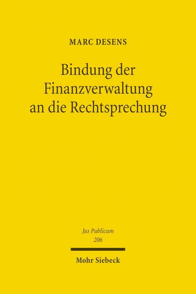Produktbild: Bindung der Finanzverwaltung an die Rechtsprechung