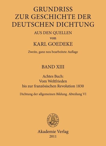 Produktbild: Achtes Buch: Vom Weltfrieden bis zur franz&ouml;sischen Revolution 1830