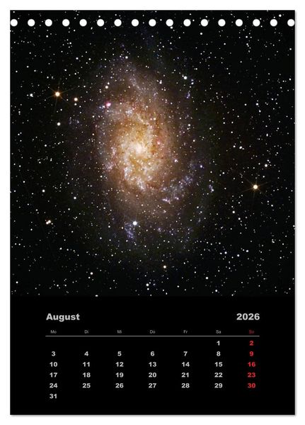 Produktbild: Wunderbares Universum (Tischkalender 2026 DIN A5 hoch), CALVENDO Monatskalender