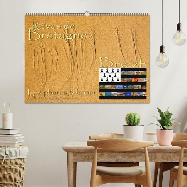 Produktbild: Rêves de Bretagne - Breizh (Calendrier mural 2026 DIN A2 vertical), CALVENDO calendrier mensuel