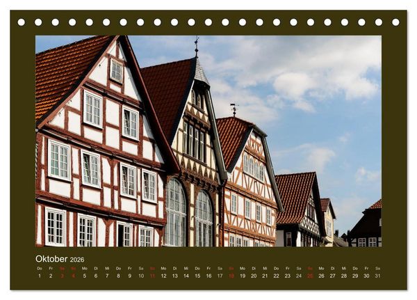 Produktbild: Fachwerk in Nordhessen (Tischkalender 2026 DIN A5 quer), CALVENDO Monatskalender