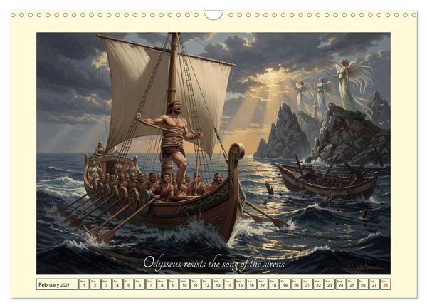 Produktbild: The adventurous journey of Odysseus (Wall Calendar 2027 DIN A3 landscape), CALVENDO 12 Month Wall Calendar