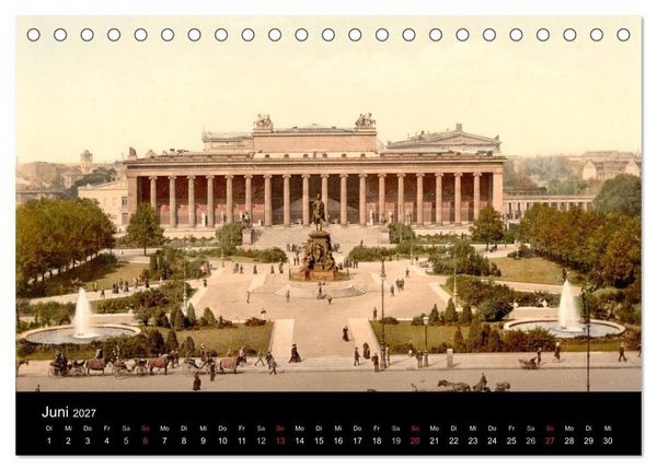Produktbild: Berlin um 1900 (Tischkalender 2027 DIN A5 quer), CALVENDO Monatskalender