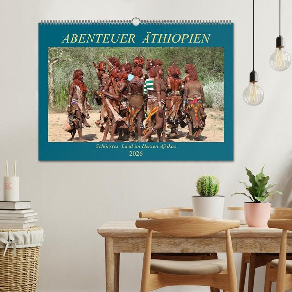 Produktbild: Abenteuer &Auml;thiopien (Wandkalender 2026 DIN A2 quer), CALVENDO Monatskalender